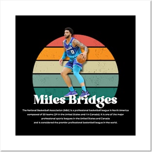 Miles Bridges Vintage V1 Posters and Art